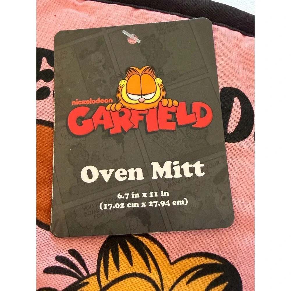 Garfield Odie Best Buds 4pc Kitchen Set Oven Mitt Pot Holder Towel Mini Mitt New